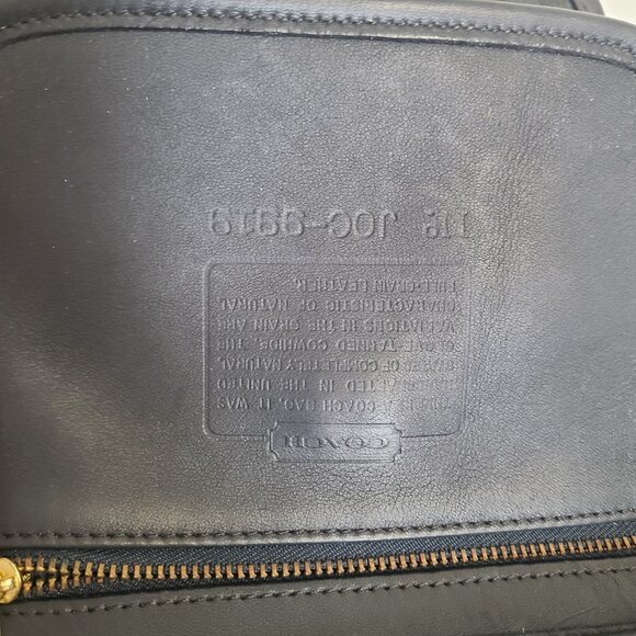 Vintage Coach Quincy Crossbody Shoulder Bag Purse Turnlock Black 9919 - Picture 7 of 8